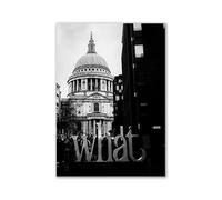 WSJIJY Stampa su Tela Moderno Bianco E Nero Romantico Europa Francia Città Tedesche Paesaggio Fotografia Stampata Poster Arte Murale Quadro su Tela Dipinto 70X100Cm Senza Cornice