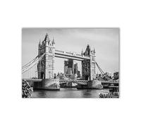 WSJIJY Stampa su Tela Moderno Bianco E Nero Romantico Europa Francia Città Tedesche Paesaggio Fotografia Stampata Poster Arte Murale Quadro su Tela Dipinto 70X100Cm Senza Cornice