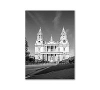 WSJIJY Stampa su Tela Moderno Bianco E Nero Romantico Europa Francia Città Tedesche Paesaggio Fotografia Stampata Poster Arte Murale Quadro su Tela Dipinto 50X70Cm Senza Cornice