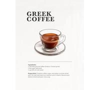 WSJIJY Stampa su Tela Moderno Nordico Minimalista tè Pomeridiano caffè Bevanda Ricetta Poster Dipinti su Tela Immagini di Arte della Parete Caffetteria Decorazioni per La Casa 45X60 Cm