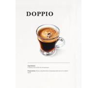 WSJIJY Stampa su Tela Moderno Nordico Minimalista tè Pomeridiano caffè Bevanda Ricetta Poster Dipinti su Tela Immagini di Arte della Parete Caffetteria Decorazioni per La Casa 45X60 Cm