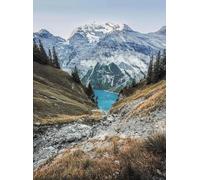 WSJIJY Stampa su Tela Paesaggio Naturale Monte Everest Montagne Oceani Fotografia Arte Poster Dipinti su Tela Immagini di Arte della Parete Decorazioni per La Casa 50X70Cm Senza Cornice