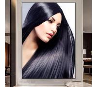 WSJIJY Stampa su Tela Parrucchiere Barbiere Salone di Parrucchiere Acconciatura Poster Artistico su Tela Perfetto per L'Arredamento del Soggiorno 70X100 Cm Senza Cornice