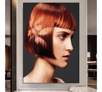 WSJIJY Stampa su Tela Parrucchiere Barbiere Salone di Parrucchiere Acconciatura Poster Artistico su Tela Perfetto per L'Arredamento del Soggiorno 30X45 Cm Senza Cornice