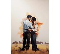 WSJIJY Stampa su Tela Poster di Amanti Gay Omosessuali Stampa su Tela Decorazione per Soggiorno Camera da Letto Decorazione da Parete per La Casa 70X100 Cm Senza Cornice.