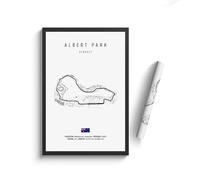 WSJIJY Stampa su Tela Poster E Stampe Wall Art Vintage in Bianco E Nero Formula 1 Imola Monaco Monza Circuit 70X100Cm Senza Cornice