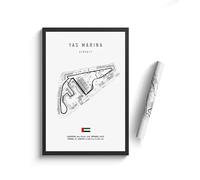 WSJIJY Stampa su Tela Poster su Tela Ad Alta Definizione Decorazione per La Casa 30X45 Cm Senza Cornice retrò Formula 1 Imola Monaco Monza Circuit.