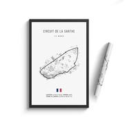 WSJIJY Stampa su Tela Poster su Tela Ad Alta Definizione Decorazione per La Casa 60X90 Cm Senza Cornice retrò Formula 1 Imola Monaco Monza Circuit.