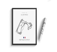 WSJIJY Stampa su Tela Poster su Tela Ad Alta Definizione Decorazione per La Casa 70X100 Cm Senza Cornice retrò Formula 1 Imola Monaco Monza Circuit.