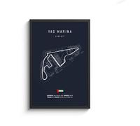 WSJIJY Stampa su Tela Quadro su Tela con Circuito Internazionale di Formula 1, Arte Murale Nordica, Poster Estetico di Gare di Motorsport, per La Decorazione della Casa, 70X100 Cm, Senza Cornice.
