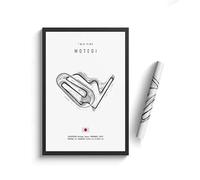 WSJIJY Stampa su Tela Quadro su Tela con Circuito Internazionale di Formula 1, Arte Murale Nordica, Poster Estetico di Gare di Motorsport, per La Decorazione della Casa, 70X100 Cm, Senza Cornice.