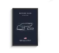 WSJIJY Stampa su Tela Quadro su Tela con Circuito Internazionale di Formula 1, Arte Murale Nordica, Poster Estetico di Gare di Motorsport, per La Decorazione della Casa, 70X100 Cm, Senza Cornice.
