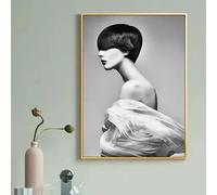 WSJIJY Stampa su Tela Stampe Moda Acconciature Immagini da Parete Salone di Parrucchiere Acconciature Modella Poster Parrucchiere Barbiere Salone Decorazione 21X30Cm Senza Cornice