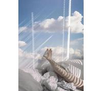 WSJIJY Stampa su Tela Stravagante Astratto Moderno Arte della Parete Le Persone Vivono sulla Nuvola Tela Pittura Poster Stampa Dormitorio Appartamento Decorazione Domestica 30X45Cm No fra