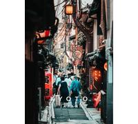 WSJIJY Stampa su Tela Tokyo Giappone City Pop Kyoto Poster Kyushu City Street Ise Meoto IWA Matsuri Pittura Arte Murale Decorazione per La Casa 30X45Cm Senza Cornice
