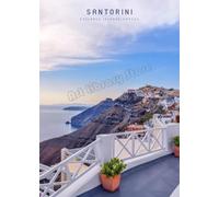WSJIJY Stampa su Tela Viaggio Città Grecia Isola di Santorini Costiera Casa Blu Paesaggio Marino Egeo Poster Arte da Parete Quadri su Tela Dipinto Casa Hotel Decorazione 50X70Cm Senza Cornice