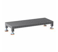 WSJJXS Pedana industriale macchine antiscivolo altezza regolabile | Acciaio laminato a freddo, base rinforzata, officina(Style B 130x48x15cm)