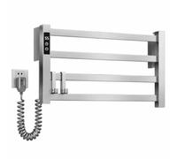 WSJJXS Scaldasalviette Elettrico da Parete | Riscaldamento in Fibra di Carbonio, Controllo Smart, Timer, IPX4, Salva Spazio(Gray,Style A1)