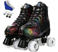 WSJYP Double Row, Pattini a Rotelle da Uomo e da Donna, a Quattro Ruote, Pattini a Rotelle da Uomo e da Donna Lucidi, Unisex,C-45