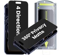 WSKEN Pellicola protettiva opaca per iPhone 17 Pro Max, antiriflesso e antiriflesso, anti spia a 360°, in vetro temperato, durezza 9H+, facile installazione, senza bolle, anti impronte digitali