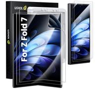 WSKEN Pellicola protettiva per Samsung Galaxy Z Fold 7, facile da installare, auto-estinzione, pellicola interna in morbido TPU + vetro temperato anteriore 9H HD, infrangibile, anti impronte digitali