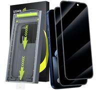 WSKEN Per 17 Pro Max per protezione in vetro temperato - [24° Anti Spy] [Auto Dust-Elimination] Full Screen 9H Privacy, pellicola protettiva anti-impronte digitali, senza bolle, è quasi invisibile