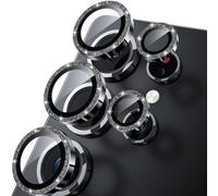 WSKEN Protezione per obiettivo della fotocamera ultra sottile per Samsung Galaxy S25, compatibile con le custodie, in vetro temperato infrangibile 9H con cerchio in metallo in alluminio, accessori per