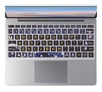 WSLUCKO Skin per tastiera per il 2021 2020 Microsoft Surface Laptop Go 12,5 pollici e 2022 Surface Laptop Go 2 12,5 pollici, 12,5 pollici Laptop Go Cover per tastiera protettiva, Space Man