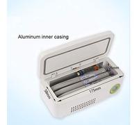 WSMYGS Contenitore per frigorifero per insulina Congelatore per insulina portatile Dispositivo di raffreddamento ricaricabile, piccolo frigorifero DC + AC, controllo intelligente della temperatura/