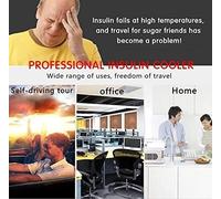 WSMYGS Frigo portatile per insulina, frigorifero portatile per insulina, raffreddamento intelligente, piccolo frigorifero ricaricabile per auto, per frigorifero da viaggio, aereo, auto, famiglia, c