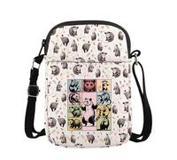 WSNANG - Borsa a tracolla divertente per gli amanti della fauna selvatica, idea regalo per gli amanti della fauna selvatica, borsa messenger a tema opossum, Opossum Cb Regno Unito, 14.7 x 2 x