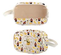 WSNANG Romantasy Dark Academia Dragons - Astuccio impermeabile per il trucco, con scritta "Loves Xaddy Xaden", idea regalo, nero