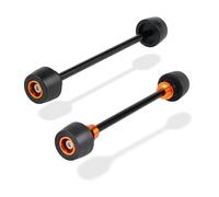 WSNWWKDD Cilindro Principale for KTM EXC TPI EXC-F XC-W XCF-W 300 250 125 350 400 450 500 2017-2023 20/22 Mm Paracolpi for ASSE Ruota Anteriore E Posteriore Protezioni Motore(Kit Orange)