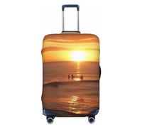 WSOIHFEC Best Places to Watch the Sunset - Copertura elastica lavabile per valigia, antigraffio, per valigie da viaggio, per bagagli da 45-81 cm, Nero , L