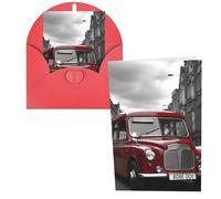 WSOIHFEC Biglietti di auguri con auto dell'Inghilterra, biglietti vuoti con buste, biglietti di ringraziamento, biglietti di auguri, biglietti di buon compleanno, biglietti di San Valentino, per