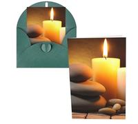 WSOIHFEC Biglietti di auguri con candele e pietre, con buste, biglietti di ringraziamento, biglietti di auguri, biglietti di buon compleanno, biglietti di San Valentino, per laurea, matrimoni, inviti