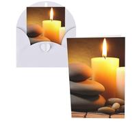 WSOIHFEC Biglietti di auguri con candele e pietre, con buste, biglietti di ringraziamento, biglietti di auguri, biglietti di buon compleanno, biglietti di San Valentino, per laurea, matrimoni, inviti