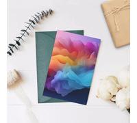 WSOIHFEC Biglietti di auguri con sfumature di colore, biglietti vuoti con buste, biglietti di ringraziamento, biglietti di auguri, biglietti di buon compleanno, biglietti di San Valentino, per laurea