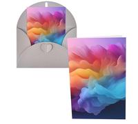 WSOIHFEC Biglietti di auguri con sfumature di colore, biglietti vuoti con buste, biglietti di ringraziamento, biglietti di auguri, biglietti di buon compleanno, biglietti di San Valentino, per laurea