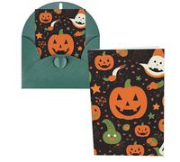 WSOIHFEC Biglietti di auguri di Halloween con buste, biglietti di ringraziamento, biglietti di auguri, biglietti di buon compleanno, biglietti di San Valentino, lauree, inviti per feste di nozze, 15,2