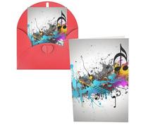 WSOIHFEC Biglietti di auguri musicali con spray, biglietti vuoti con buste, biglietti di ringraziamento, biglietti di auguri, biglietti di buon compleanno, biglietti di San Valentino, per laurea