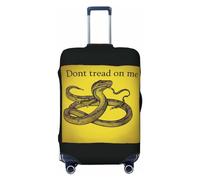 WSOIHFEC Dont tread on me - Copertura per valigia da viaggio personalizzata con stampa "Don't tread on me", copertura protettiva per bagagli da 45,7 a 81,7 cm, Nero , M