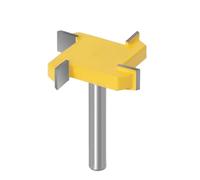 WSOOX Punta per fresatrice CNC per superfici con 4 ali, codolo da 6 mm, per appiattire lastre e piallare, diametro di taglio 40 mm, punta per pialla in carburo, altezza di taglio 1/4 di pollice