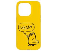 WSP! what's Up Funny Sarcastic Parrot Illustration Graphic Custodia per iPhone 15 Pro
