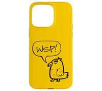 WSP! what's Up Funny Sarcastic Parrot Illustration Graphic Custodia per iPhone 15 Pro Max