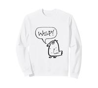 WSP! What's Up Funny Sarcastic Parrot Illustration Graphic Felpa