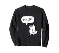 WSP! What's Up Funny Sarcastic Parrot Illustration Graphic Felpa