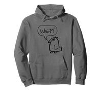 WSP! What's Up Funny Sarcastic Parrot Illustration Graphic Felpa con Cappuccio