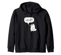 WSP! What's Up Funny Sarcastic Parrot Illustration Graphic Felpa con Cappuccio