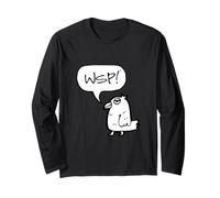 WSP! What's Up Funny Sarcastic Parrot Illustration Graphic Maglia a Manica
